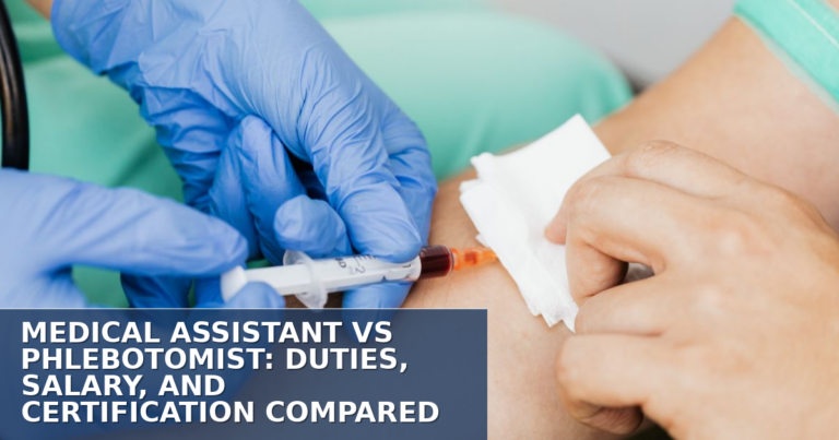 Medical Assistant vs Phlebotomist: Duties, Salary & Certification