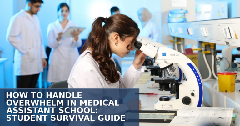Medical Assistant School Overwhelm: A Student Survival Guide