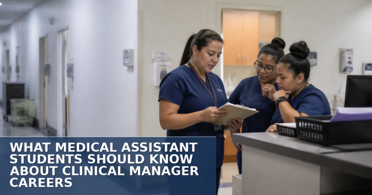 Medical Assistant to Clinical Manager Career Path Guide